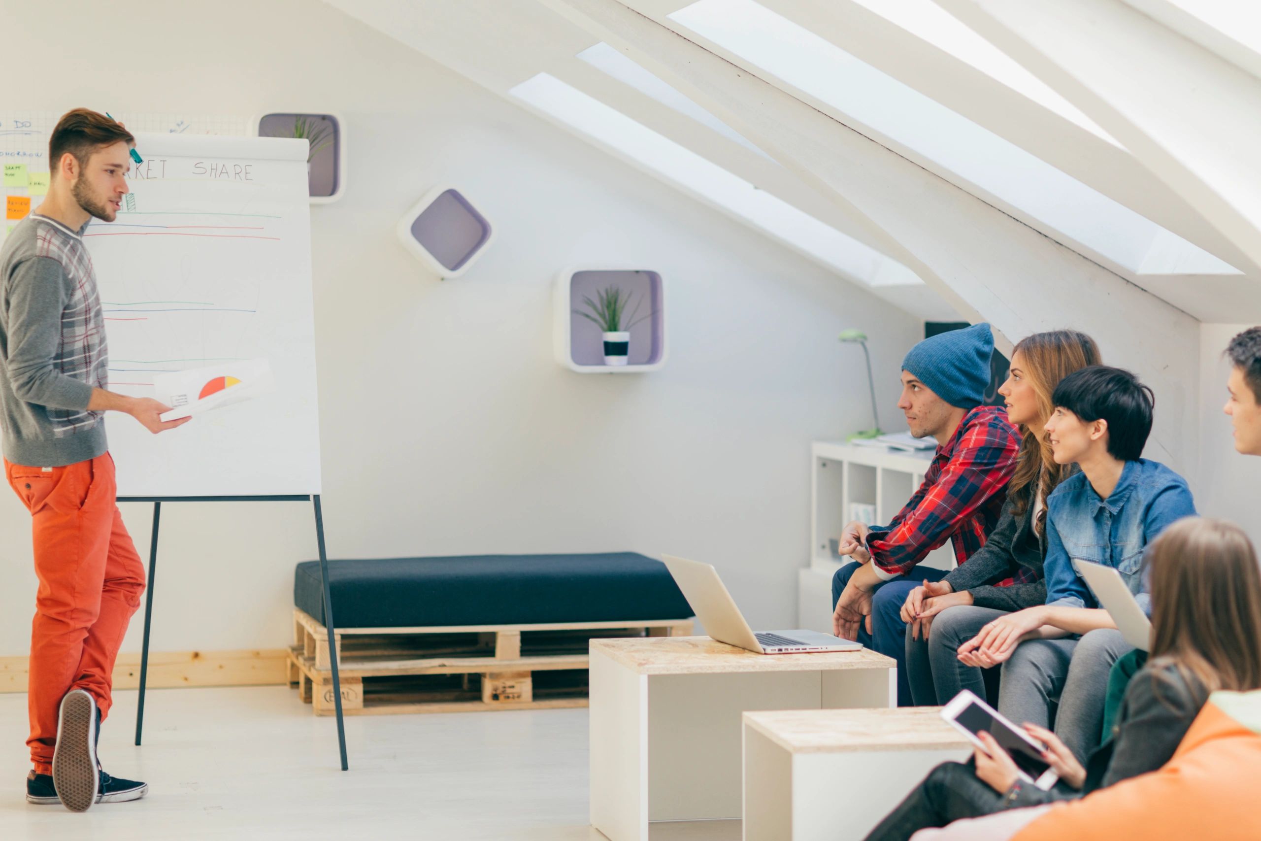 Business team meeting in a modern office